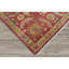 Tapis unique rouge / beige 8 pi 8 po x 11 pi 7 po