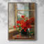 Reproduction florale vintage avec encadrement CECLXIV - bois massif-831929114