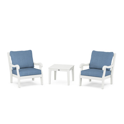 POLYWOOD x Birch Lane Verlyn 3-Piece Deep Seating Set by Birch Lane