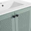 Meuble-lavabo autoportant avec comptoir en céramique