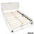 Queen Size 3D Upholstered Bed In White - And Plywood Build Elegant Bedroom Comfortable-850955390