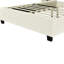 Lit confortable tapissier beige pour grand lit avec tête de lit surdimensionnée et tablettes pratiques avec rangement fonctionnel-2095796246