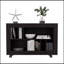 Console console, 5 tablettes, 4 roulettes-118037702