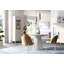 Extendable Metal Base Dining Table-262415561-262415562