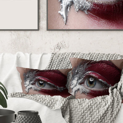 Retouched Photo Lumbar Pillow