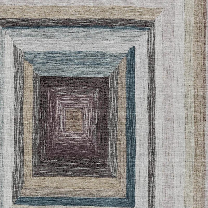 Tapis intérieur / extérieur lavable gris anthracite et ivoire 9 pi x 12 pi