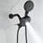 High Pressure 7-Way Shower Head Combo, Hand Held Shower & Rain Shower Separately or Together with Rough-in Valve-123186782