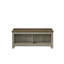 Nyla 43"W Gray Oak Coffee Table With Open Shelves Front And Back