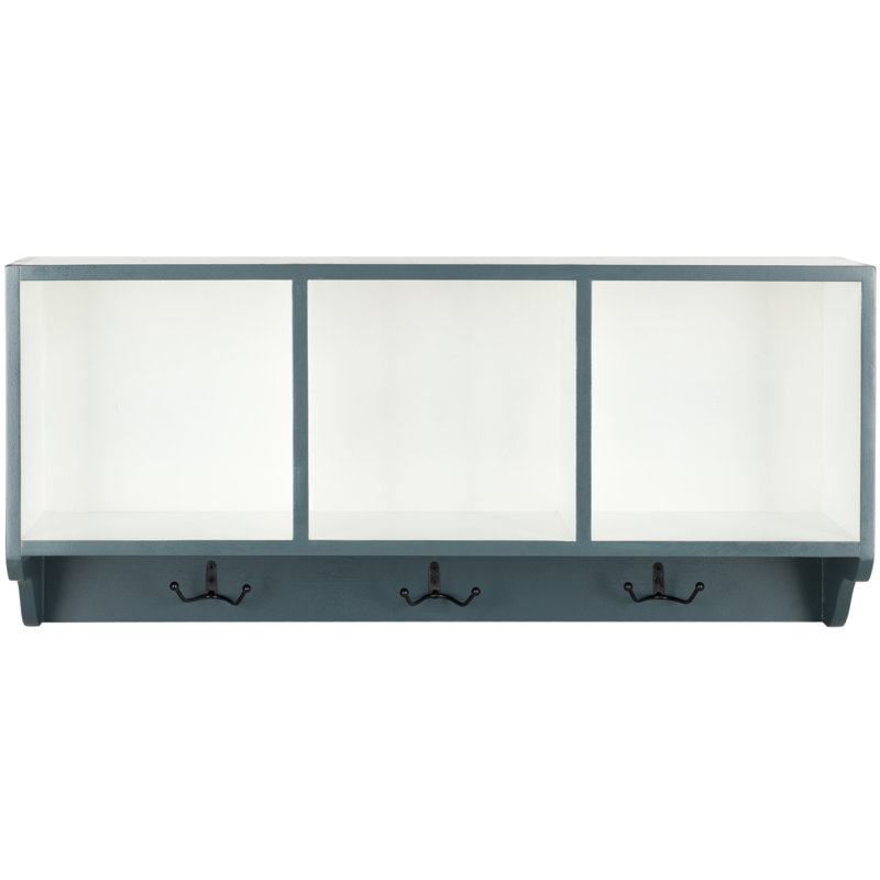 Portemanteau mural Alice, Bleu marine/blanc