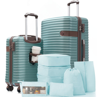 Ensemble de valises rigides avec serrure TSA, roulettes pivotantes à 360 °, valises de voyage légères et durables pour les femmes et les hommes