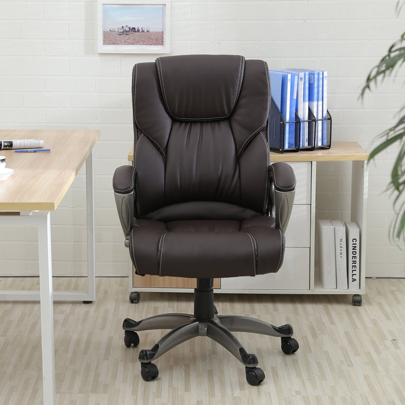 Fauteuil de direction Inglestone Common, Similicuir brun
