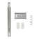 Drawer Slide Center Mount 3/4 Extension Cadmium Finish