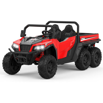 Ride On Dump Truck, 24V Ride On Car With Remote Control, Electric Dump Bed And Extra Shovel