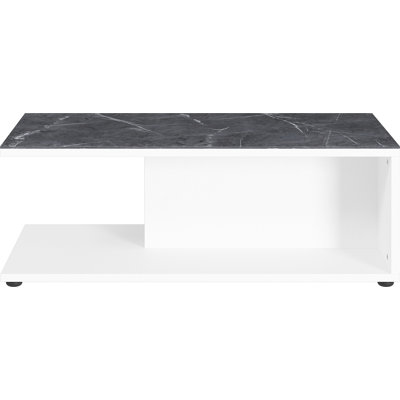 Sparta Floor Shelf Coffee Table with Storage