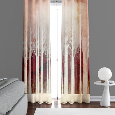 Rideau en polyester Ambresha