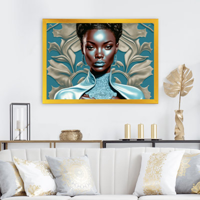 «Beautiful Retro African American Model II», reproduction sur toile