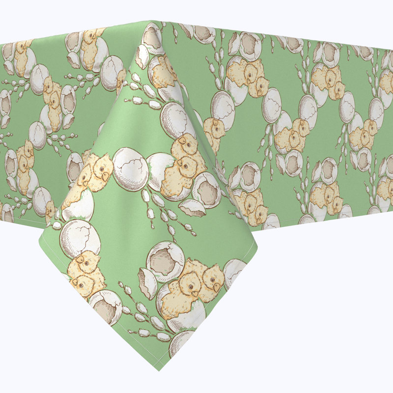 Cayden Geometric Easter Tablecloth, 104" x 60"