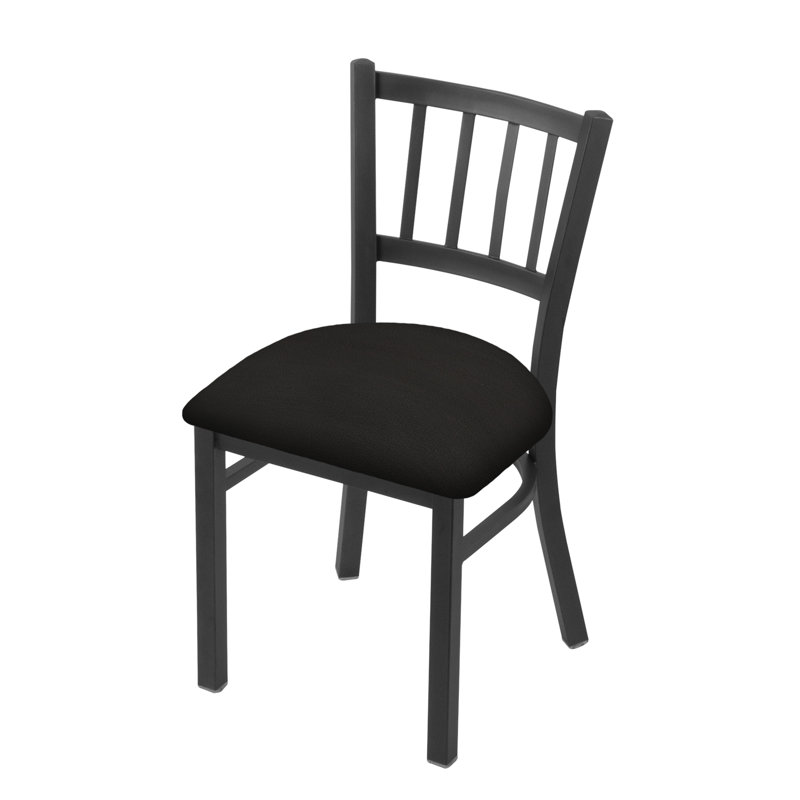 Chaise Contessa 610, Vinyle - Vinyle noir, Étain