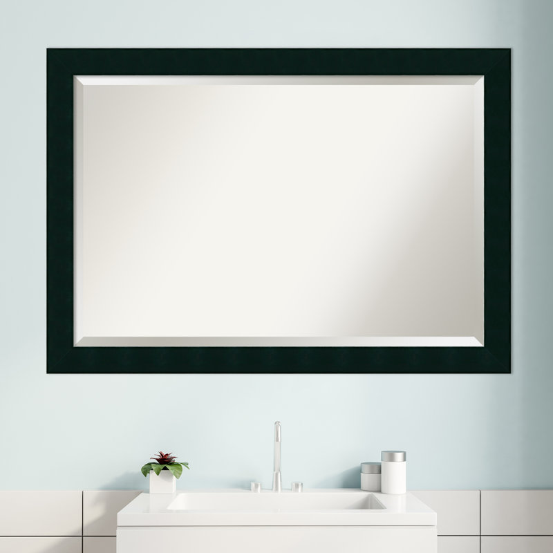Miroir décoratif biseauté rustique Hastings, H 28,12 po x l 40,12 po