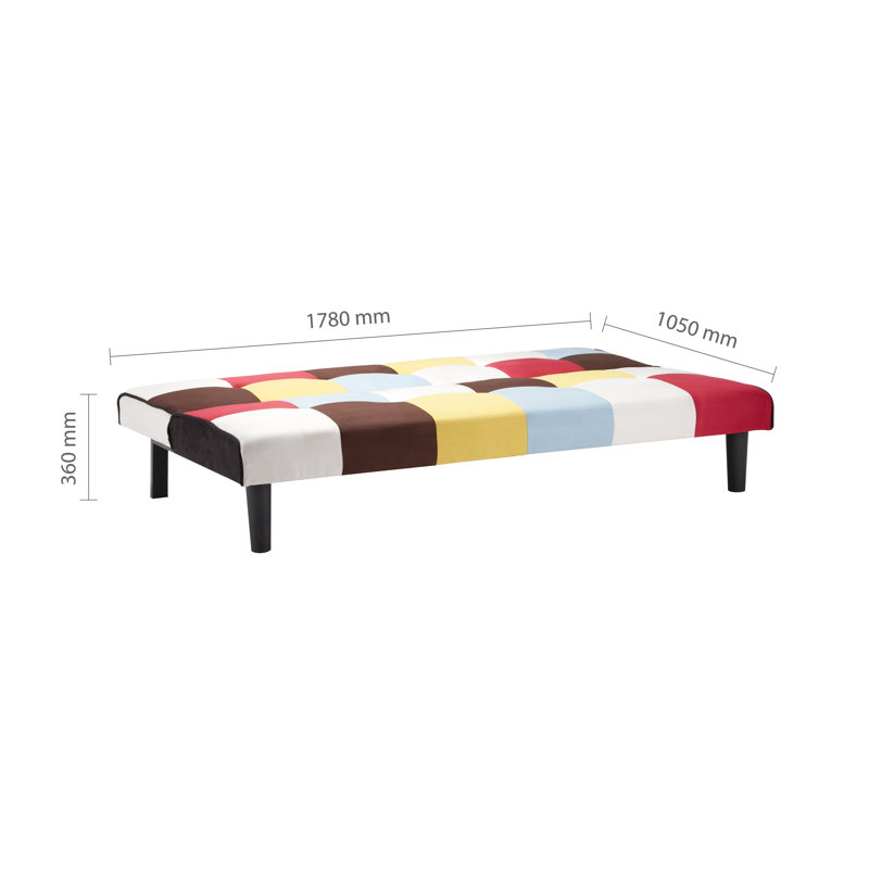 Valencia 3 Seater Clic Clac Sofa Bed, Multi-Colour