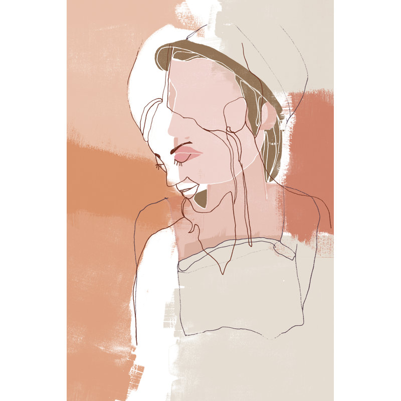 Peinture sur toile, "Painted Contour Portraits II", H 36 po x l 24 po