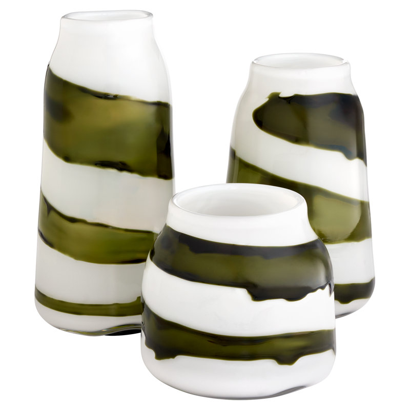 Danali Handmade Glass Table Vase, 11.5" H x 8" W x 8" D