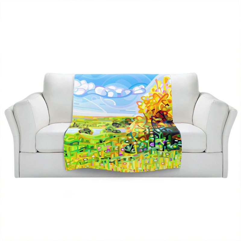 Hand Woven Throw Blanket, 68" x 80"