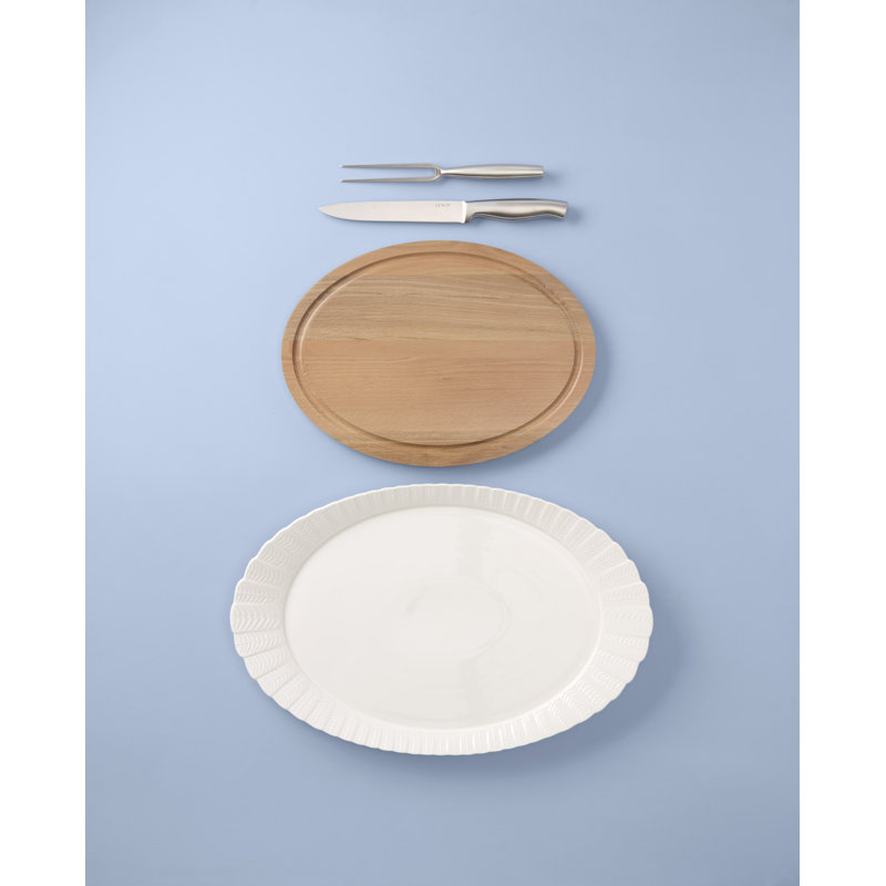 Lenox Harvest 4-Piece Turkey Platter And Carving Set
