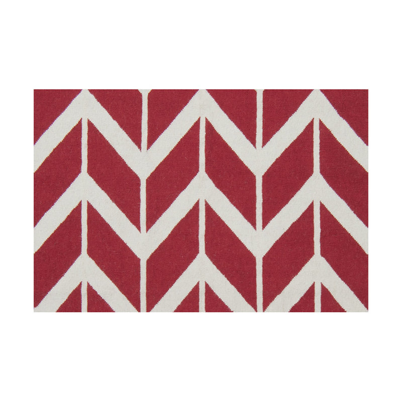 Vo Wool Chevron Indoor Rug, Rectangle 2' x 3'