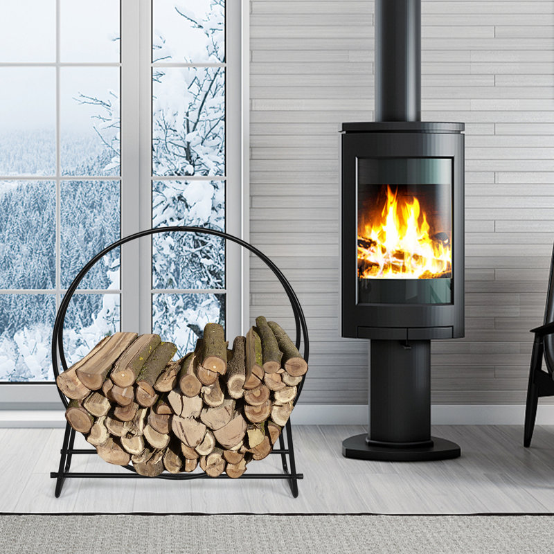 95cm W Metal Log Rack