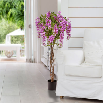 48'' Faux Flowering Tree in Pot
