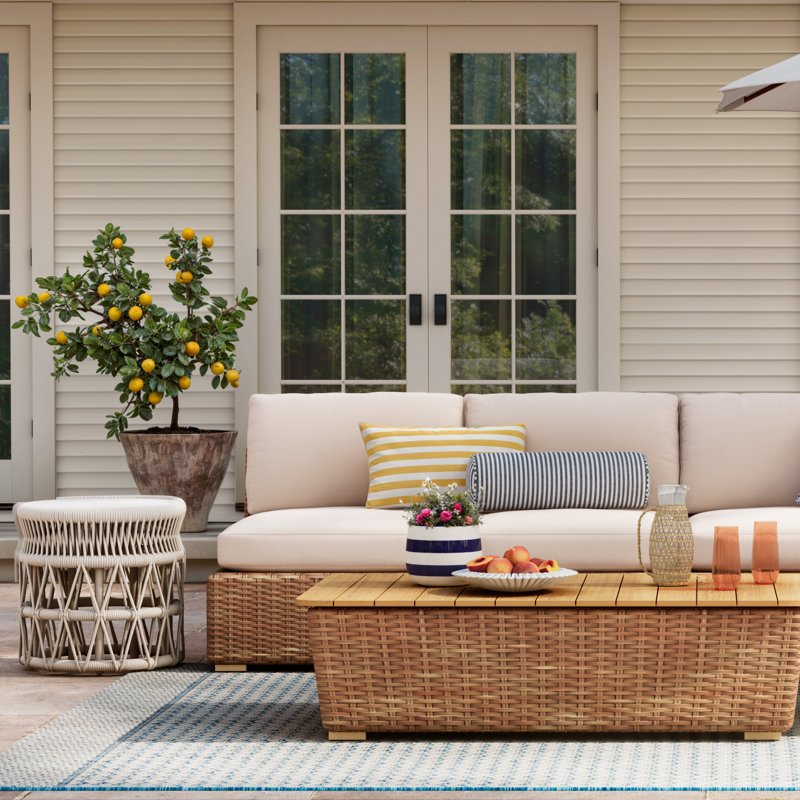 Lucan 20'' Stone Outdoor Side Table