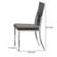 Chaise d’appoint en métal gris foncé Slavica