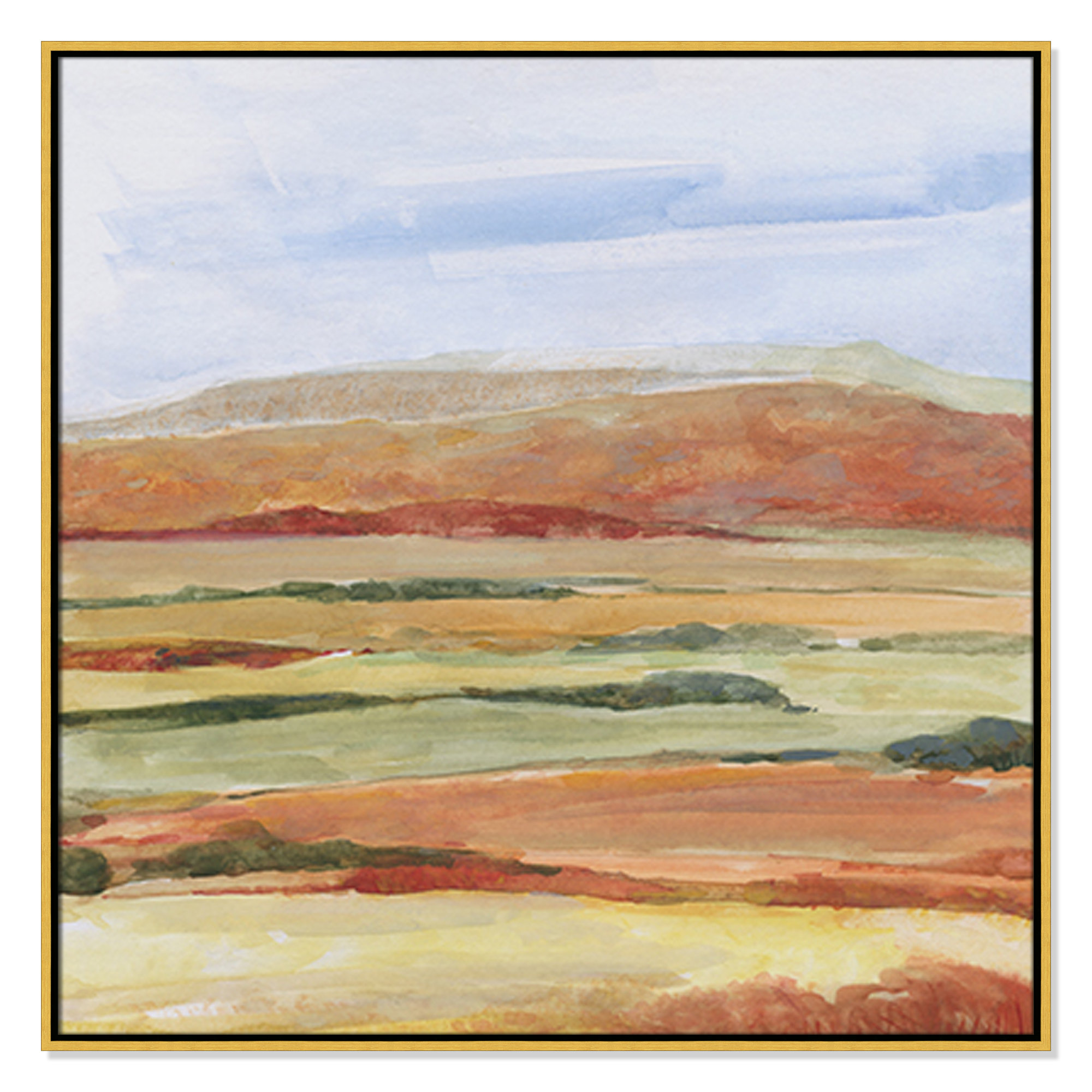 Sedona Magic Print by Sally Swatland, 37.5" H x 37.5" W x 2" D, Gold