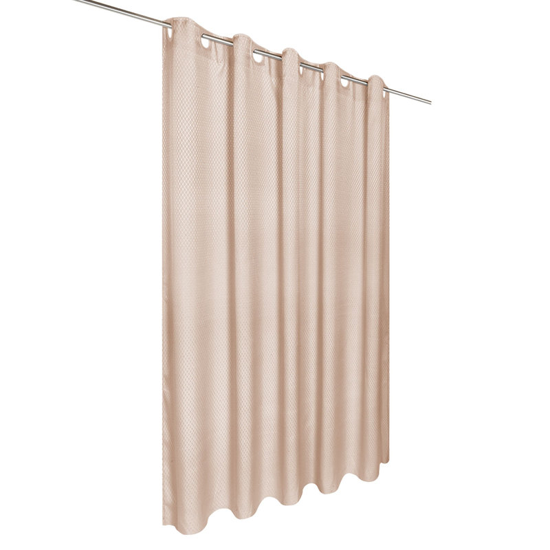 Rideau de douche simple Jamarl, gris, H 84 po x l 70 po