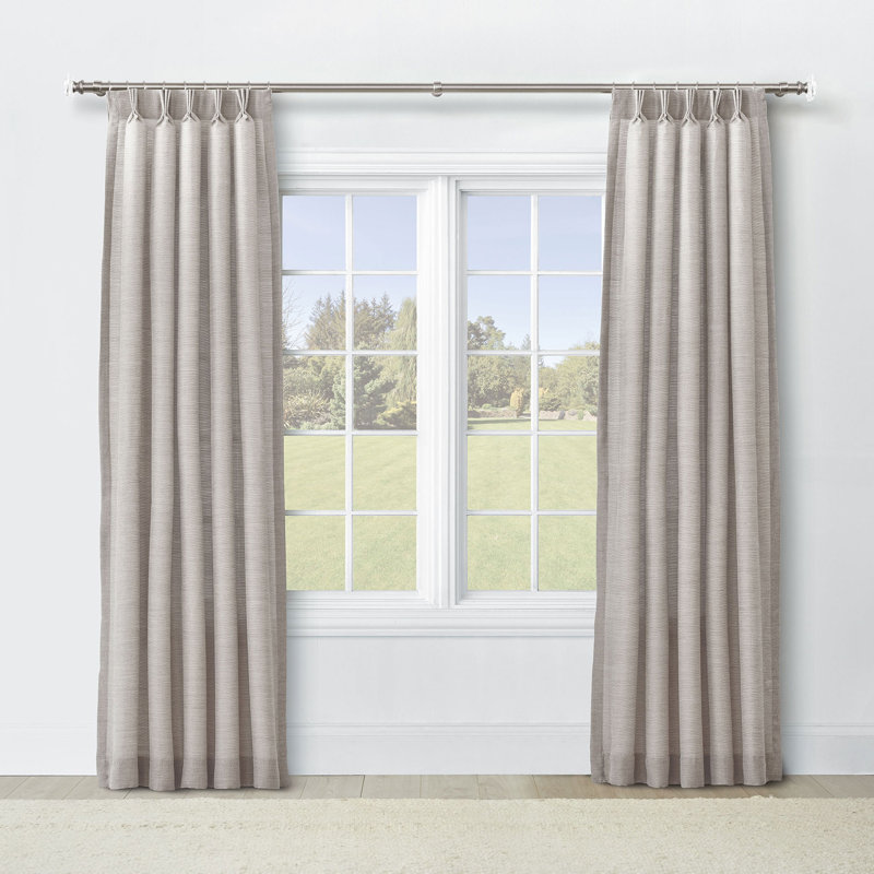 Pershing Semi Sheer Curtain, 40" x 108", Dusk