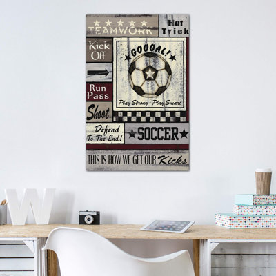 Soccer Soccer par Linda Spivey - impression d'art graphique