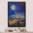 Toile avec cadre photo noir sélectionné
