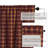 Drancy Cotton Checkered Swag Kitchen Curtain