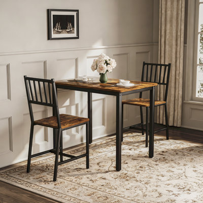 Table de bar avec 2 chaises de salle à manger