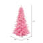 Pink Fir Lighted Artificial Fir Christmas Tree-279784407