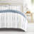 8-Piece Reversible Bedding Bundle - Patterned Duvet Cover, Comforter Insert and Solid Sheet Set-99311785-99311791
