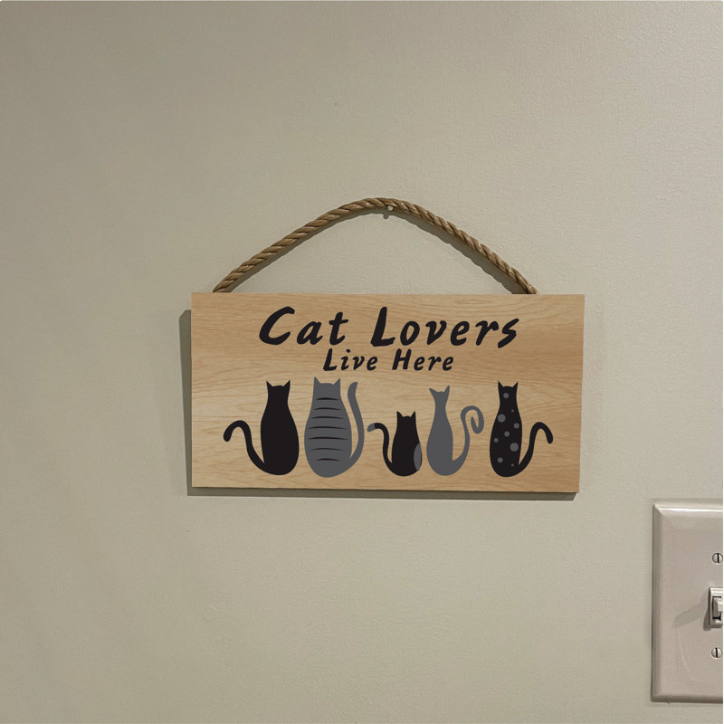 Enseigne de chat «Live Lovers»