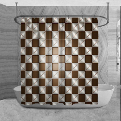 Rideau de douche à carreaux Agincourt