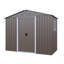 Remise de rangement extérieure en métal l 8 pi. X P 4 pi. Avec fenêtre et base (32 pi. Ca.)