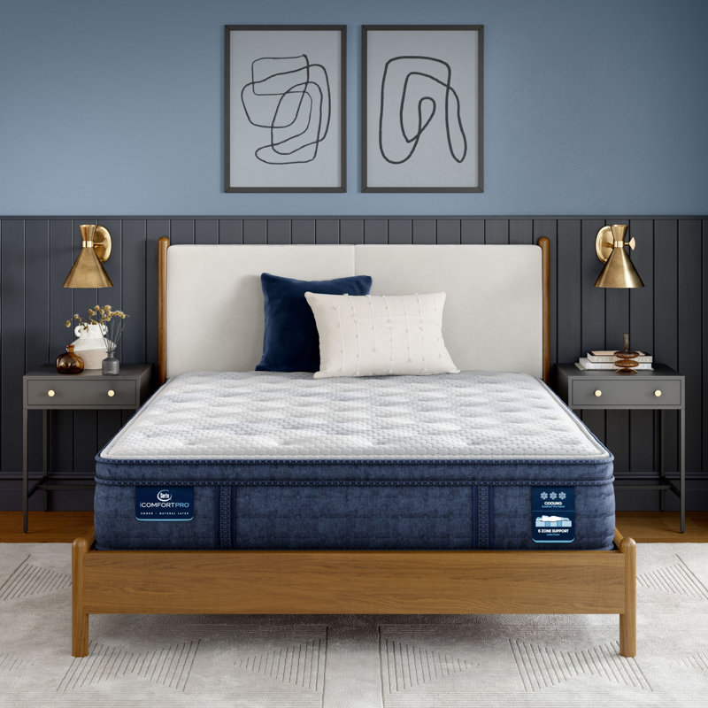 iComfortPro Dartmouth Plush Pillow Top 15" Mattress, Queen