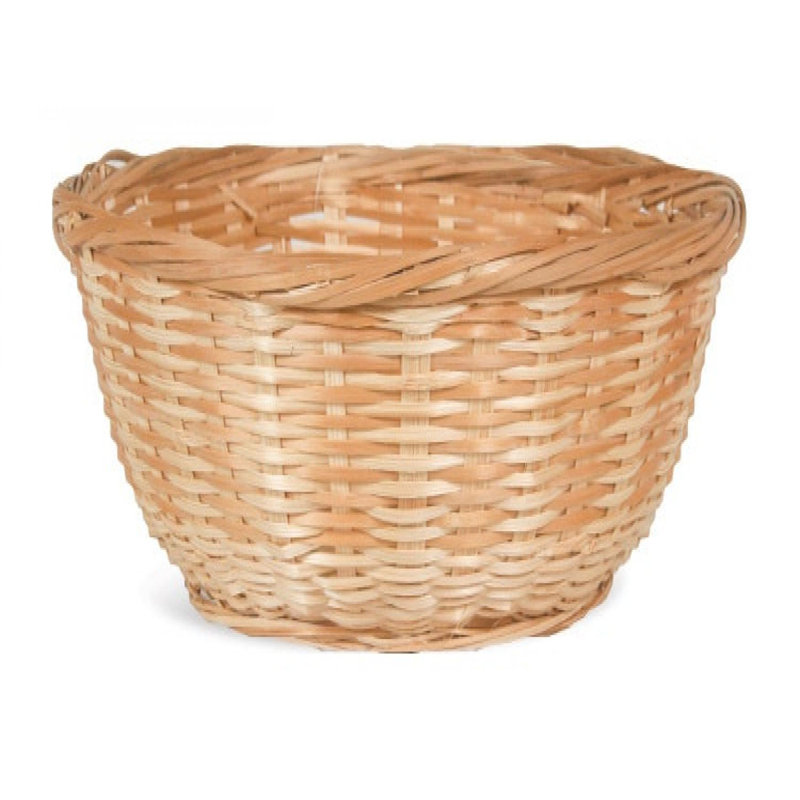 Panier rond en bambou, H 3 po x l 12 po x P 12 po