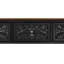 Console de 42 po avec 3 tiroirs et détails botaniques sculptés à la main, table d'appoint en bois avec rangement et pieds fuselés-130121026