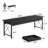 Tayesha 78.74'' W Double Computer Desk, Two Person Desk with 3 Drawers & 4 Hooks-1736158721