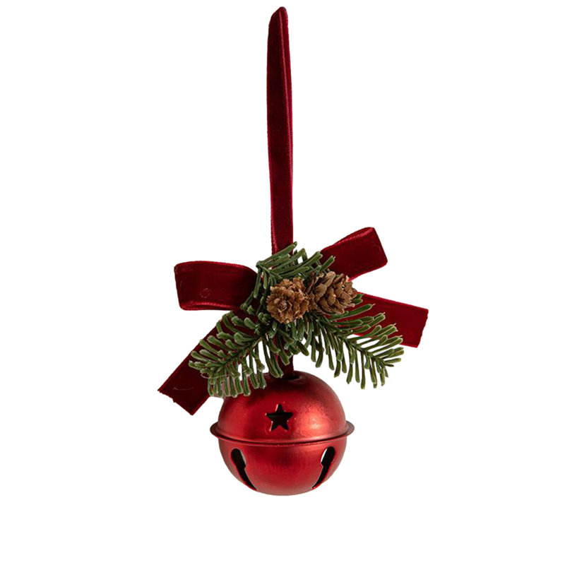 Cintre de Noël en velours rouge, Red